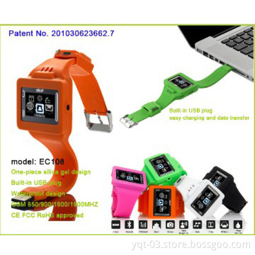 Small colorful bluetooth watch mobile phone for children